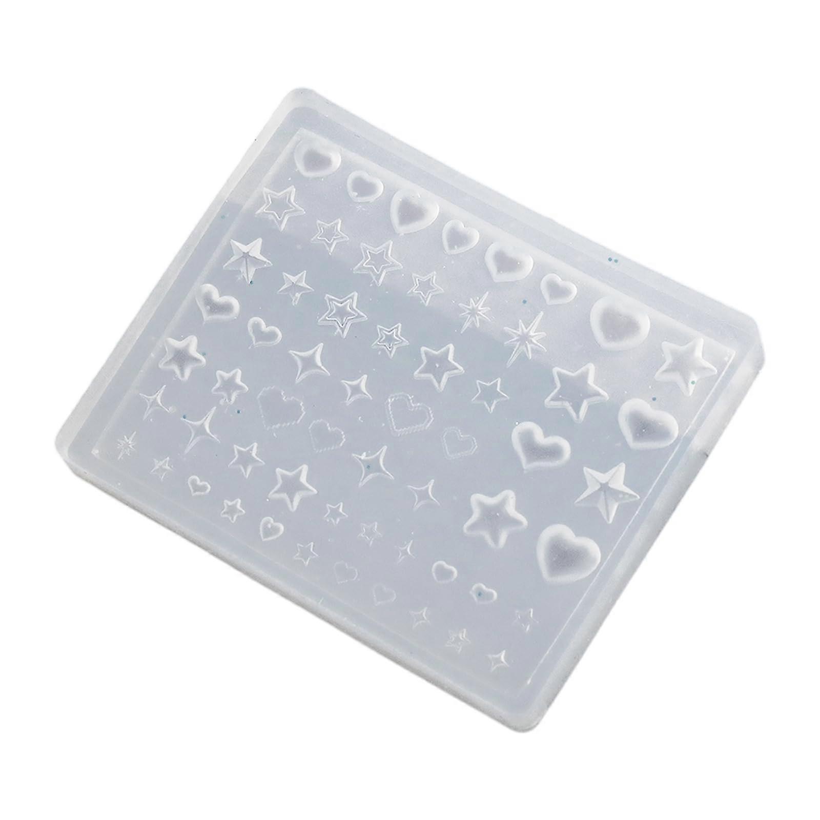 Nail Art Silicone Mold Reusable 3D Design Flexible Multiple Patterns for Manicure Salon Use