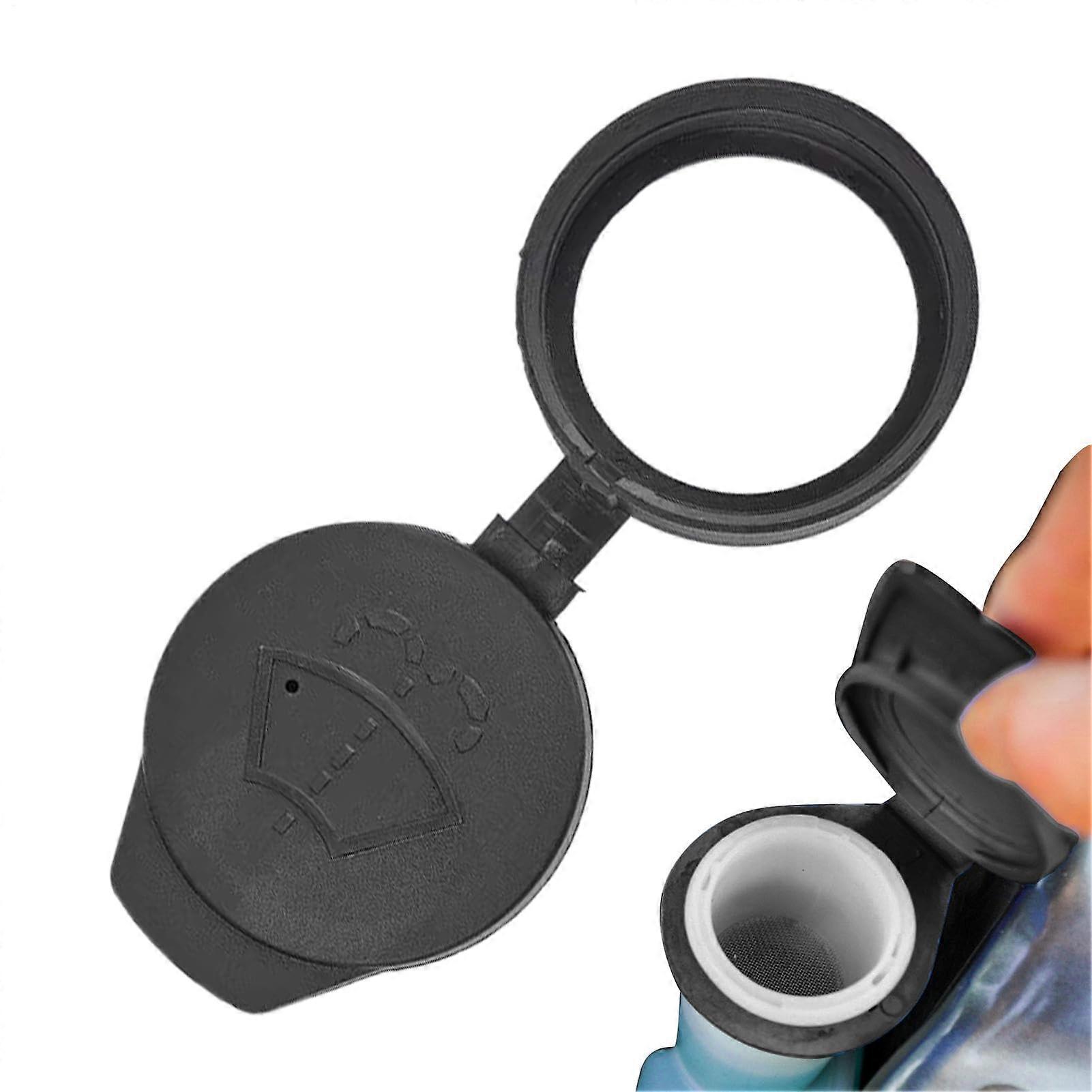 Windshield Washer Fluid Cap with LeakProof Double Seal, Universal Car Reservoir Lid Replacement
