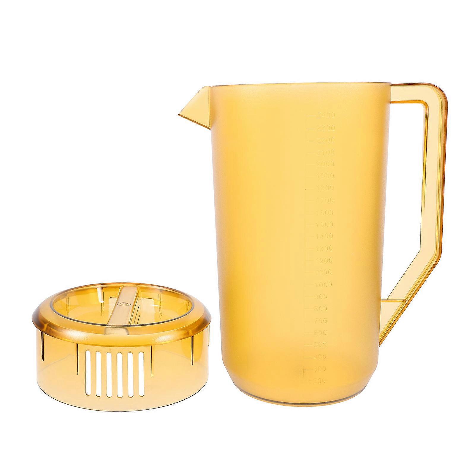 Cold Water Pitcher Plastic Pitcher with Lid for Juice and Tea
