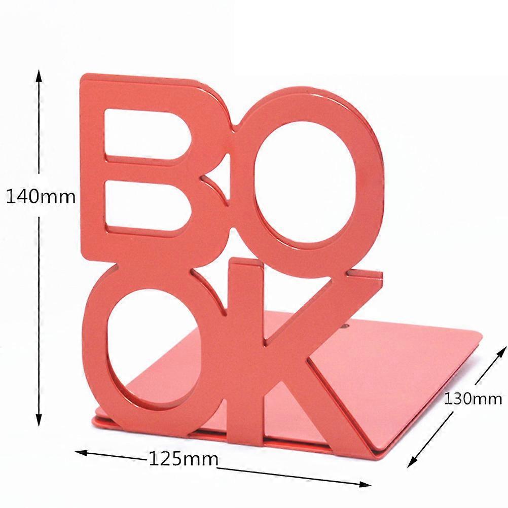 Book Ends Metal Bookends for Holding Use 12Pcs Assorted Color Creative Design