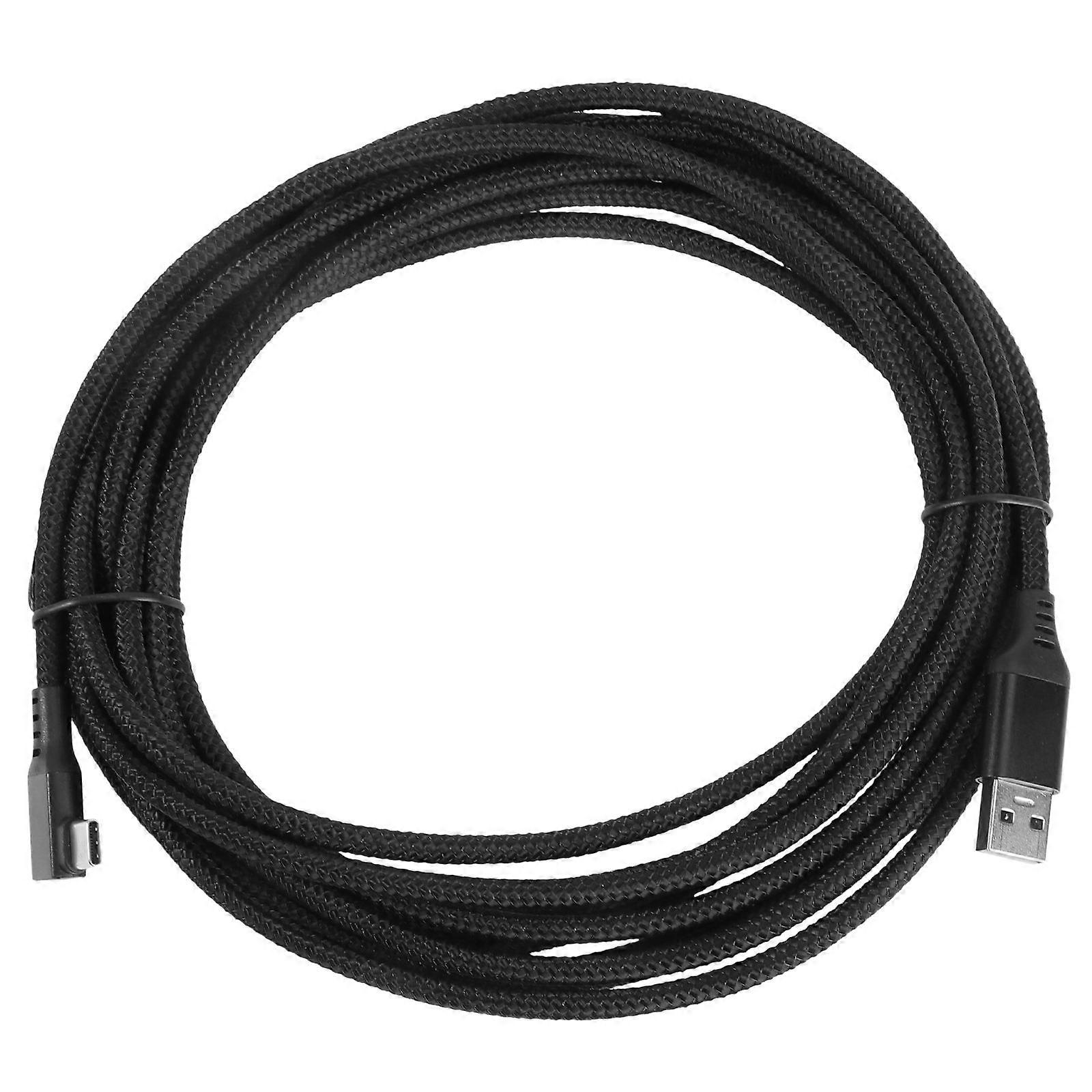 Elbow Type-C Cable USB Charging Cable Set 3Pcs Black Color