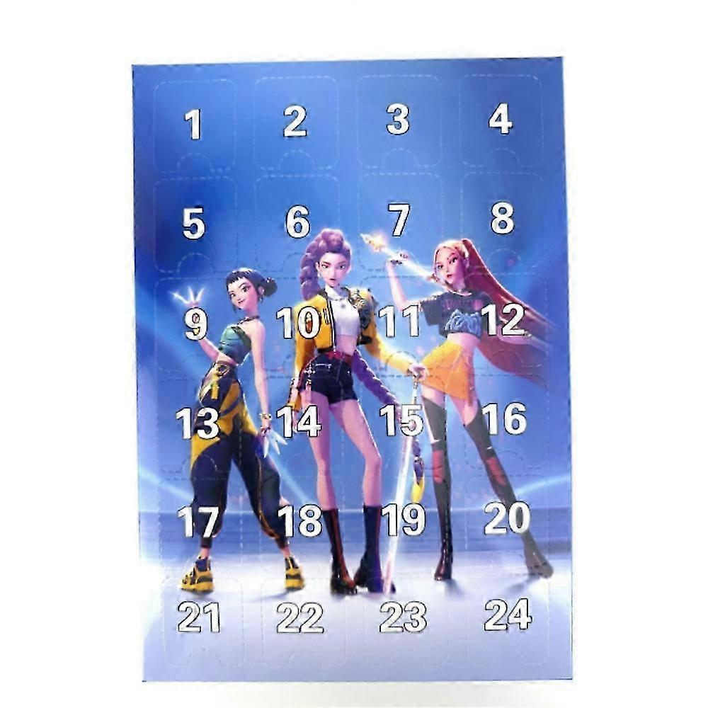 Kpop Advent Calendar 24 Days with GlowintheDark Keychain Gift Set