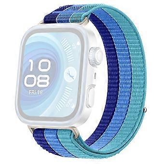 Colored Loop Nylon Strap Compatible For Huawei Watch Fit 4 Pro / Fit 4 / Fit 3 Magic Tape Closure Watch Band