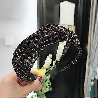 Women's Bow Knot Headband Set 3pcs Wide Fabric Hair Accessories for Girls Elegant Versatile Styling