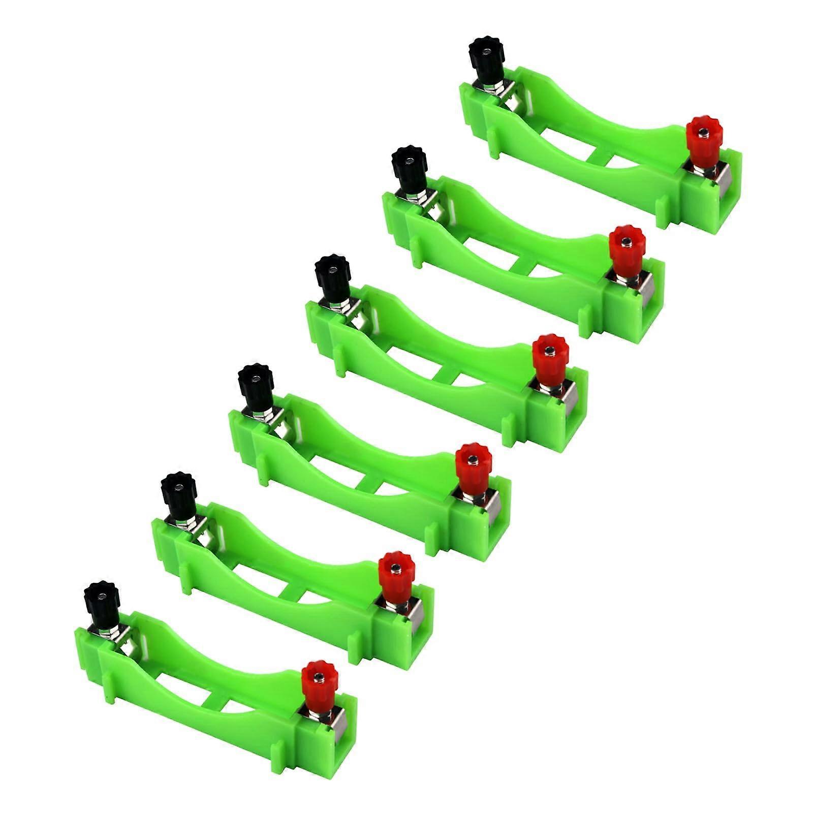 6 Pcs AA Battery Holder Battery Storage Box for Physics Experiments and Classroom Science Projects