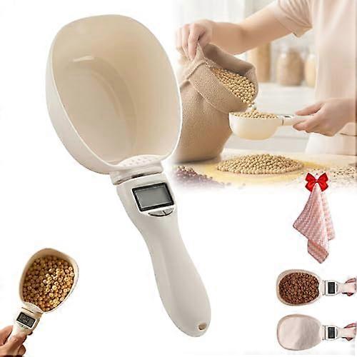 Digital Measuring Spoon Scale with LCD Display, 2 in 1 Precision Tool for Cooking and Baking, 1 PC