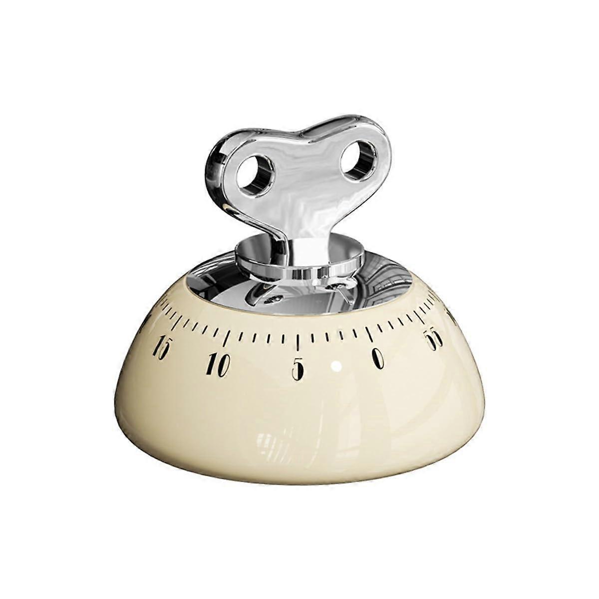 Magnetic Kitchen Timer with Loud 70dB Alarm, Battery, for Cooking, Baking, Study, Office, White