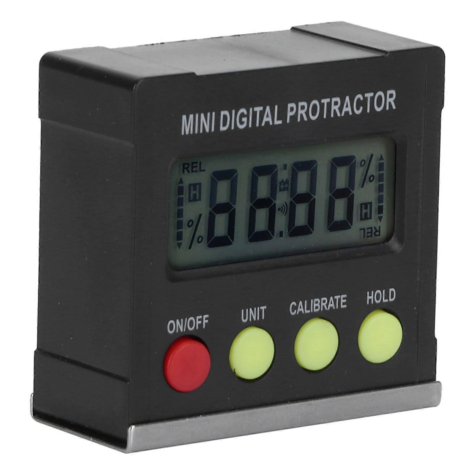 360 Degree Mini Digital Protractor Inclinometer Electronic Level Magnetic Base