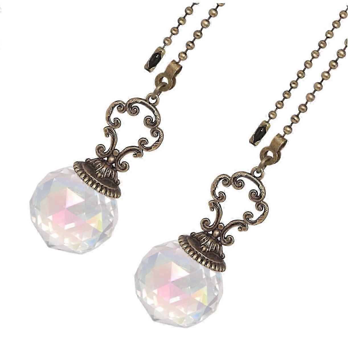 Ceiling Light Pull Cord Crystal Pull Chain Extension For Chandelier Style Compatible