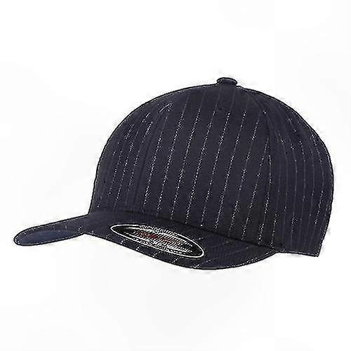 Unisex Pinstripe Baseball Hat with Adjustable Fit