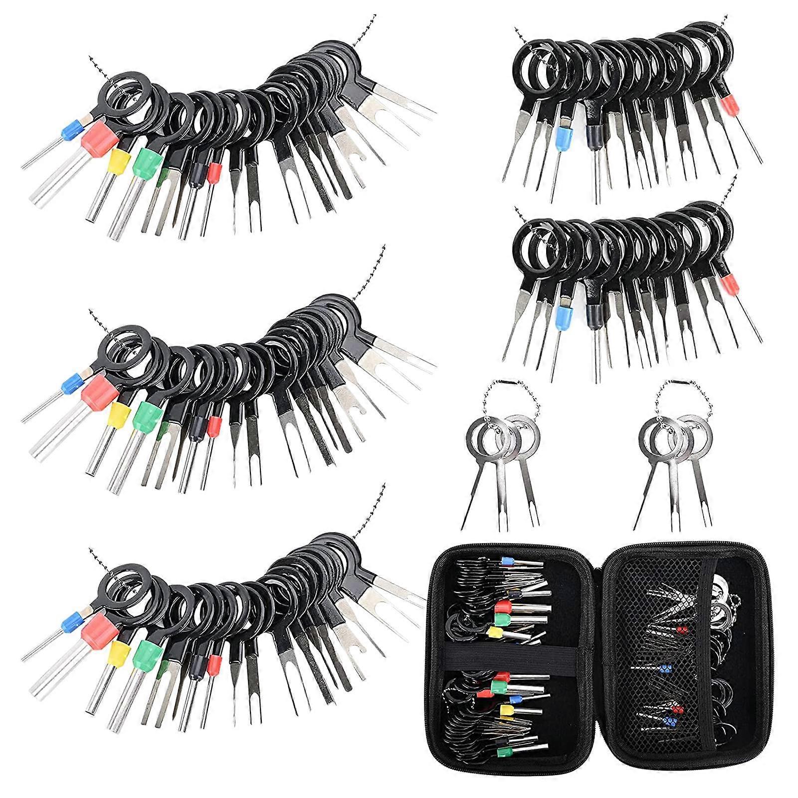 82PCS Terminal Extractor Removal Tool Kit Depinning Key Tool Set