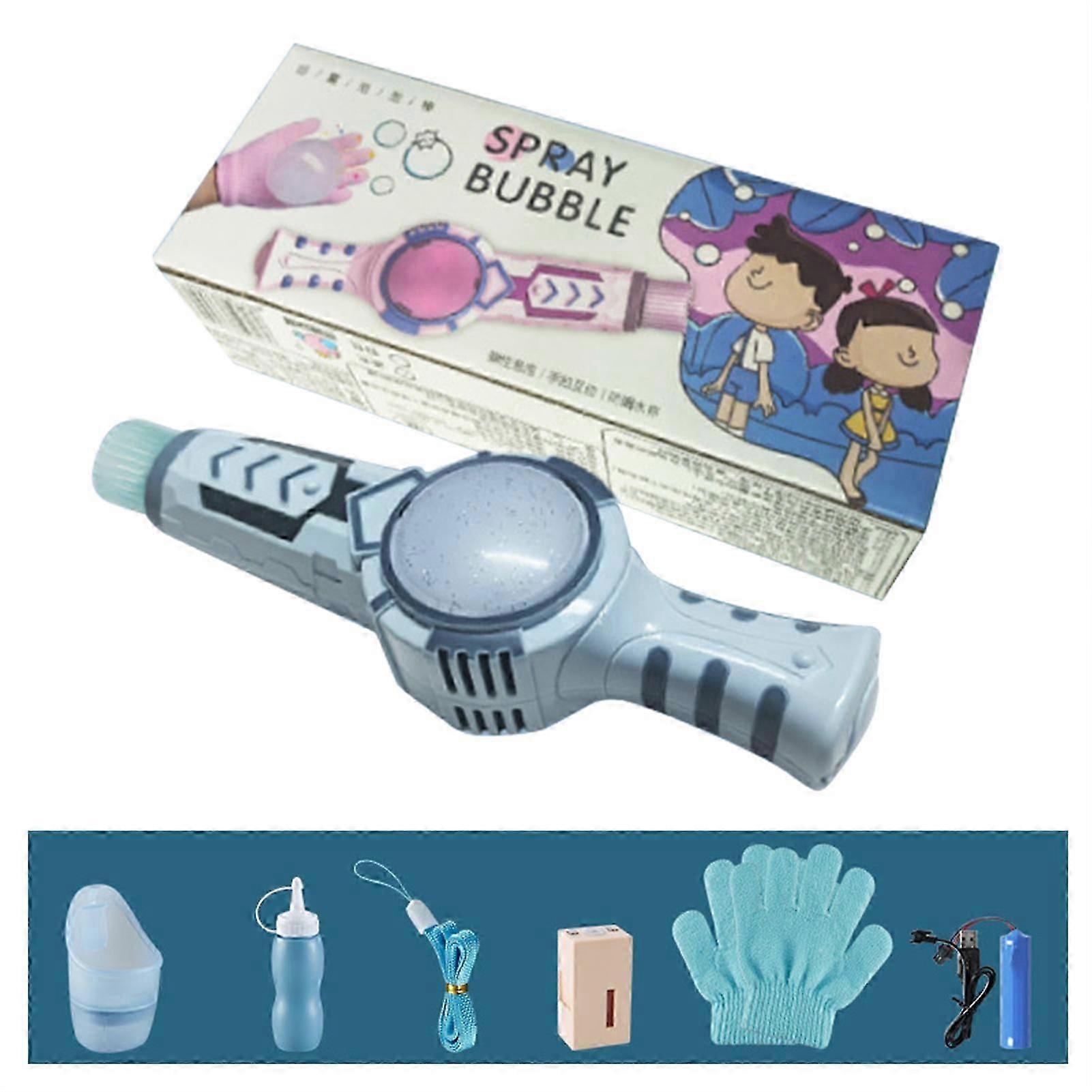 Elastic Smog Bubble Machine, Automatic Magic Smoke Bubble Blower Machine for Kids Children