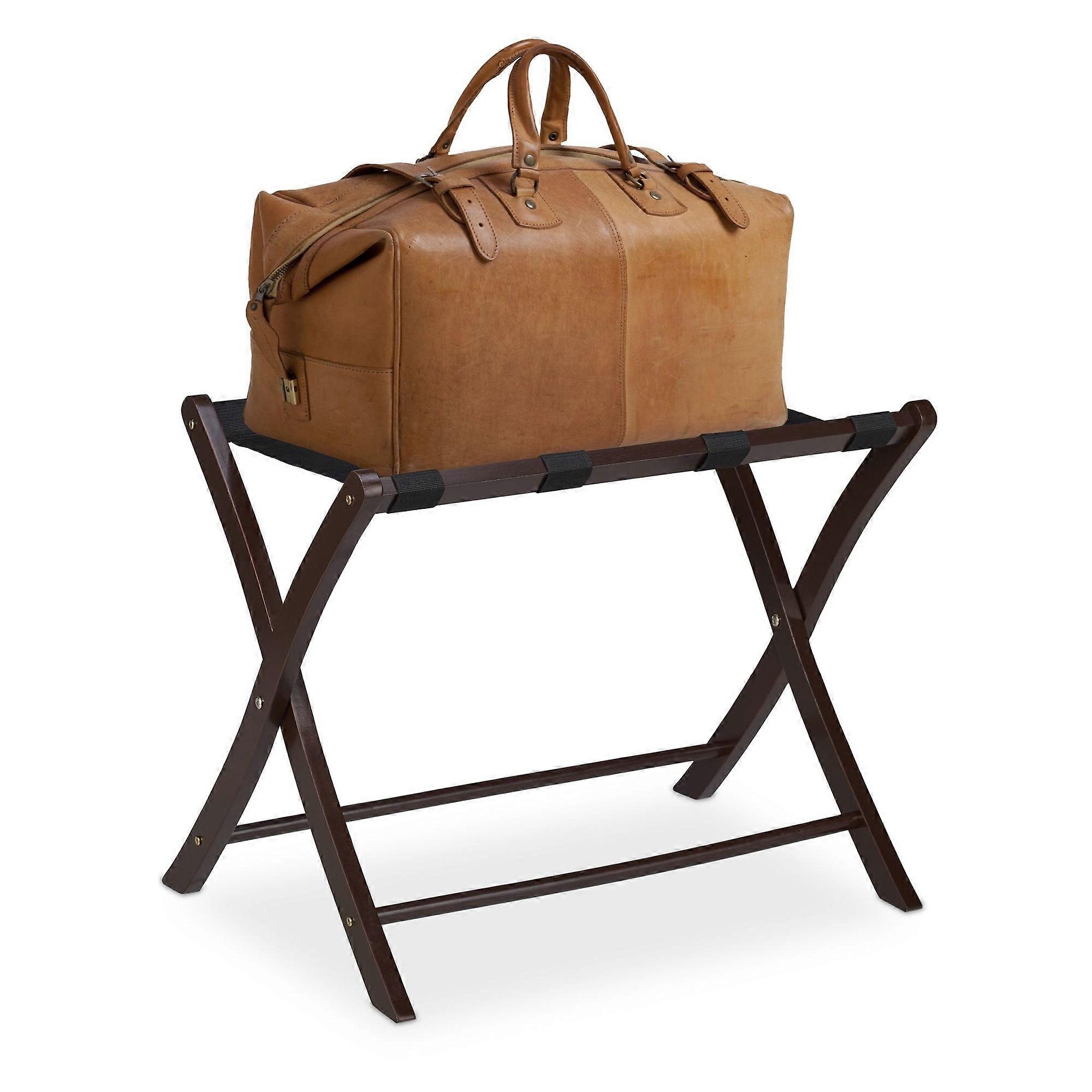 Folding Wooden Suitcase Stand