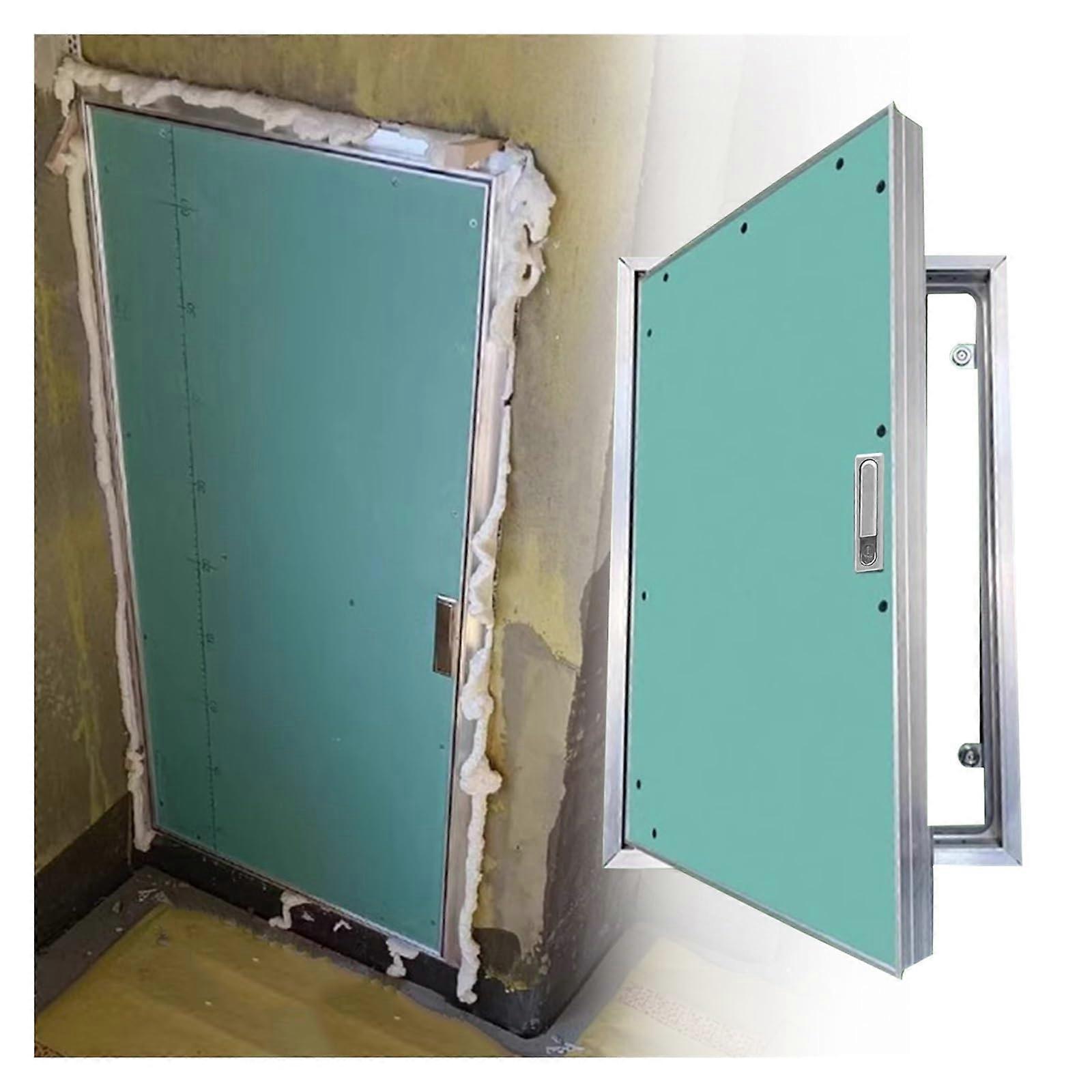 Crawl Space Access Door 30x38 Inch Aluminum Frame Flush Mount Inspection Panel for Versatile Use