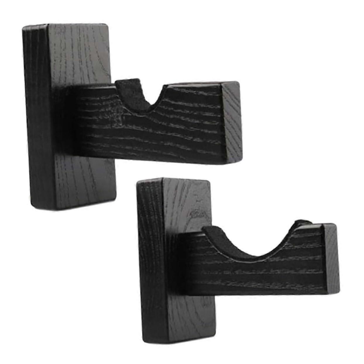 2pcs Wooden Baseball Bat Display Rack Wall Mounted Bat Holder SpaceSaving Durable Design