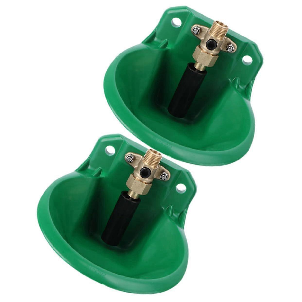 Automatic Livestock Waterer 2pcs LeakProof Sheep Drinking Bowl with Smooth Surface for Farm Use