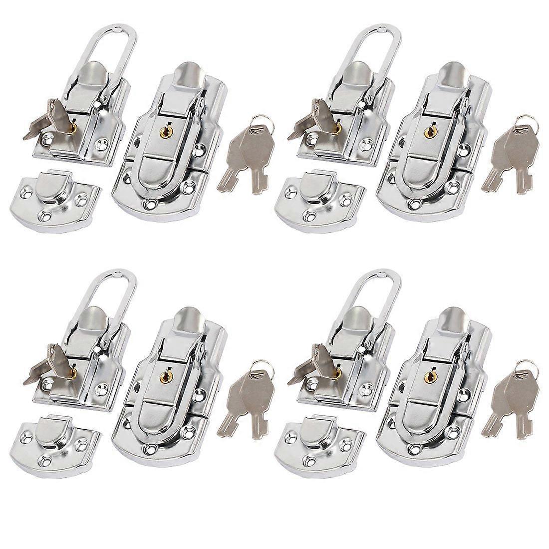 Toggle Latch Set with Keys, Secure Locking Latch for Toolbox and Cases, 87mm, 8pcs