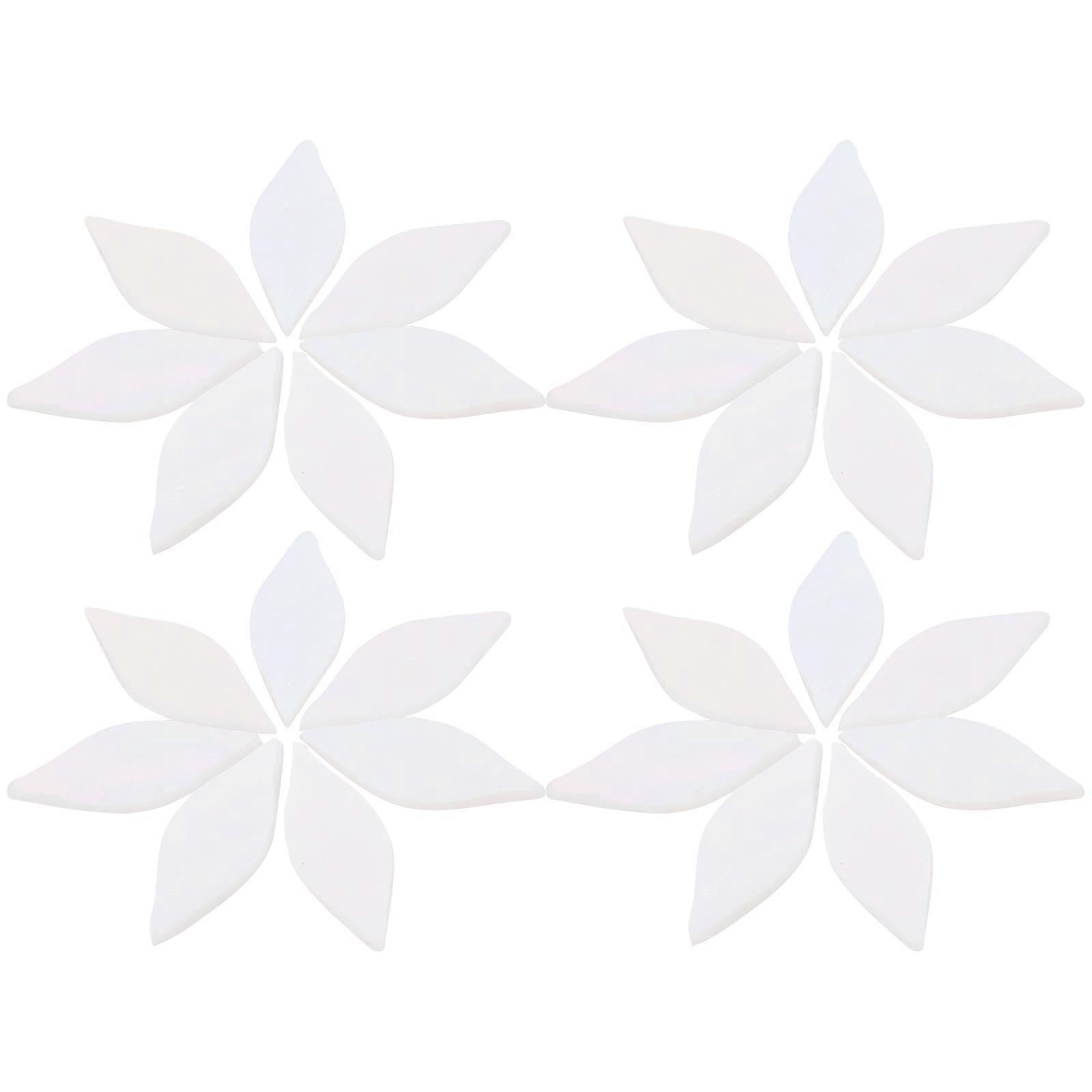 Craft Glass Sheets 21Pcs Assorted Color Leaf Shape for Mosaic Art Diy Projects