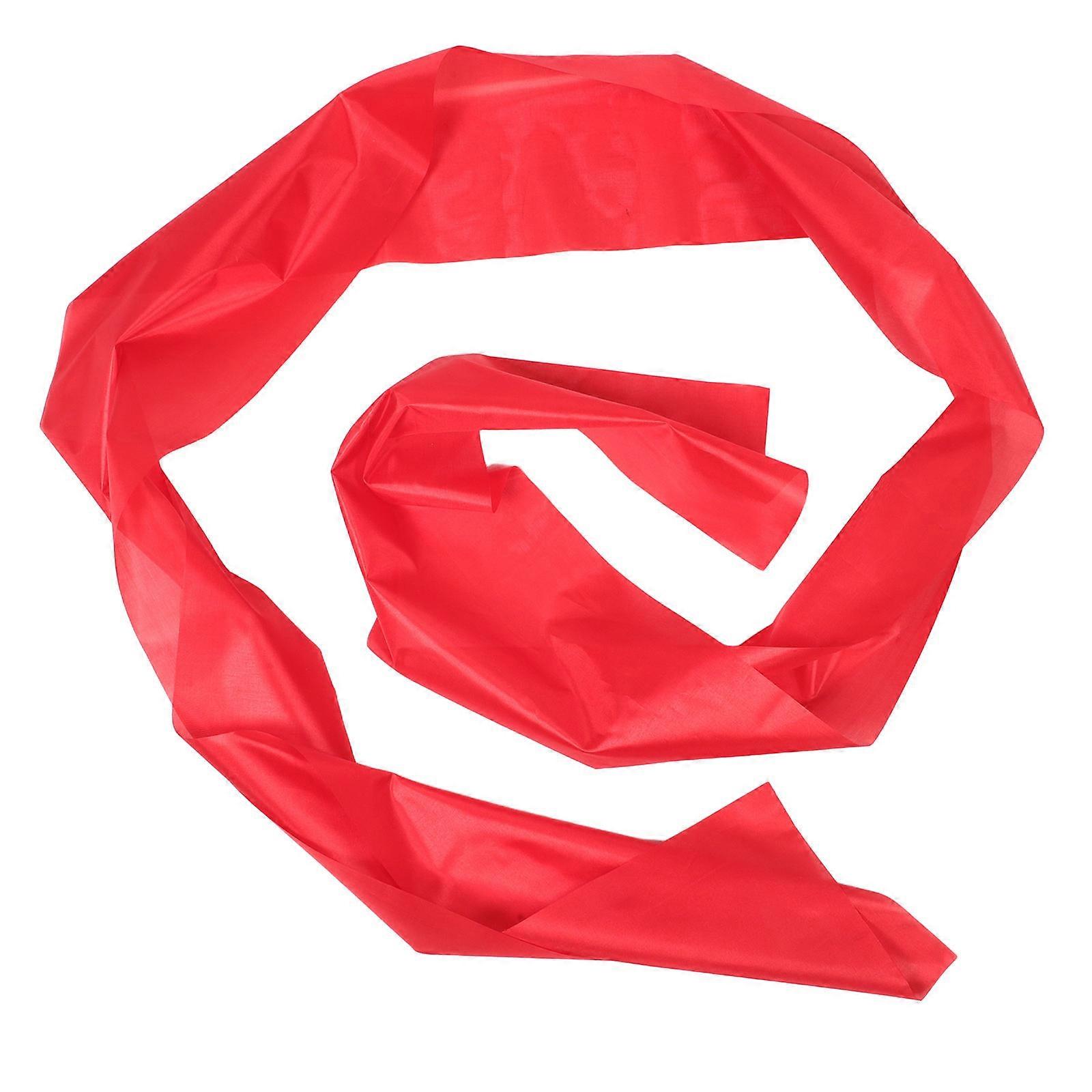 Long Red Ribbons Accessory For Performers Delivering Powerful Strikes During Dance Performances 2Pcs