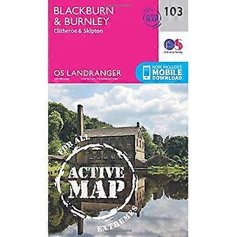 Blackburn & Burnley, Clitheroe & Skipton (OS Landranger carte)