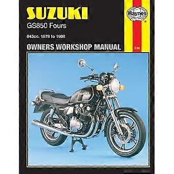Suzuki GS850 Fours 1978-88 Workshop Användarhandbok (motorcykel manualer)