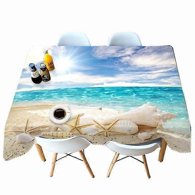Tablecloth Style 1513 Anti-Stain Waterproof Rectangular Kitchen Dining Table Home Decoration