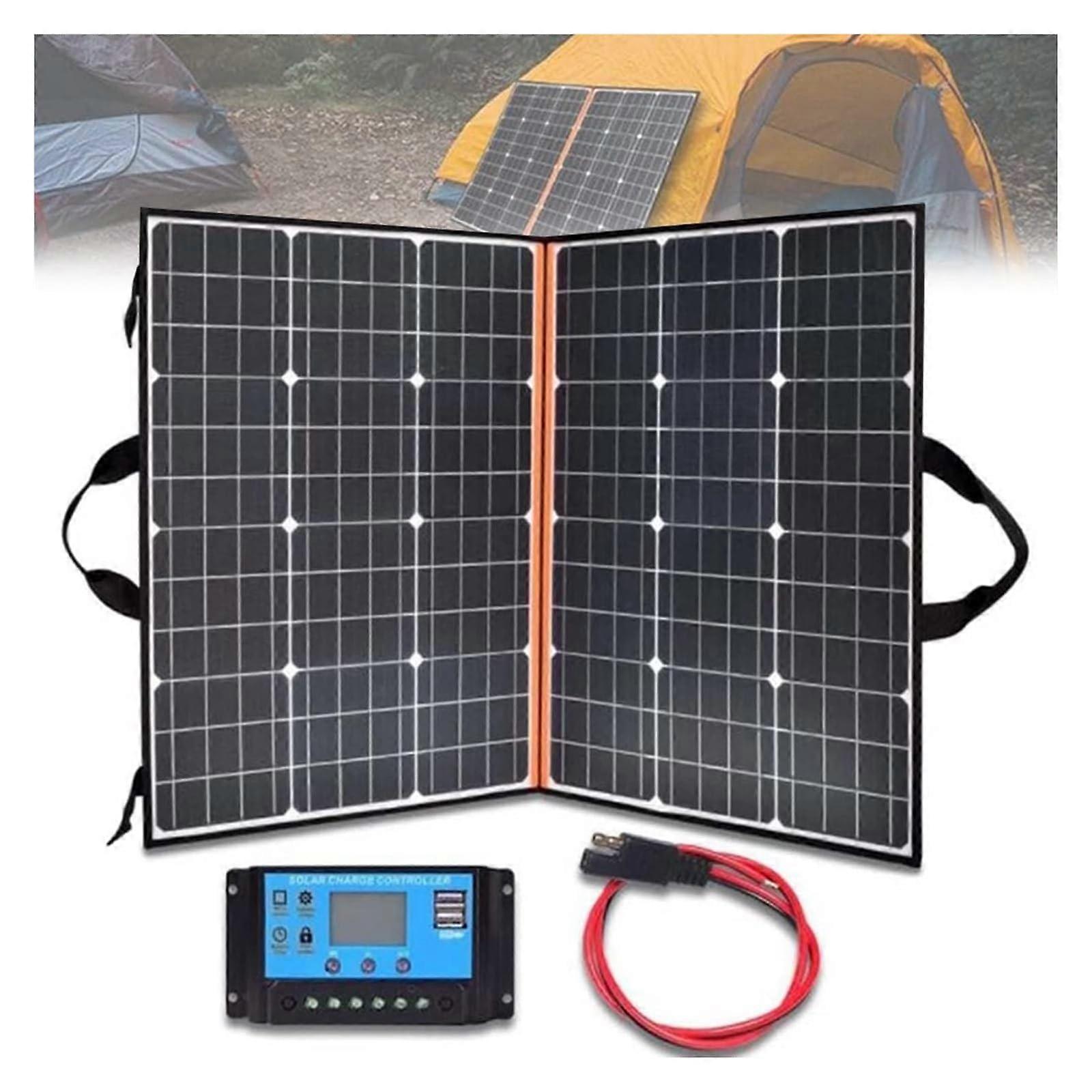 200W Portable Flexible Solar Panel  Efficiency Foldable Monocrystalline Charger with USB
