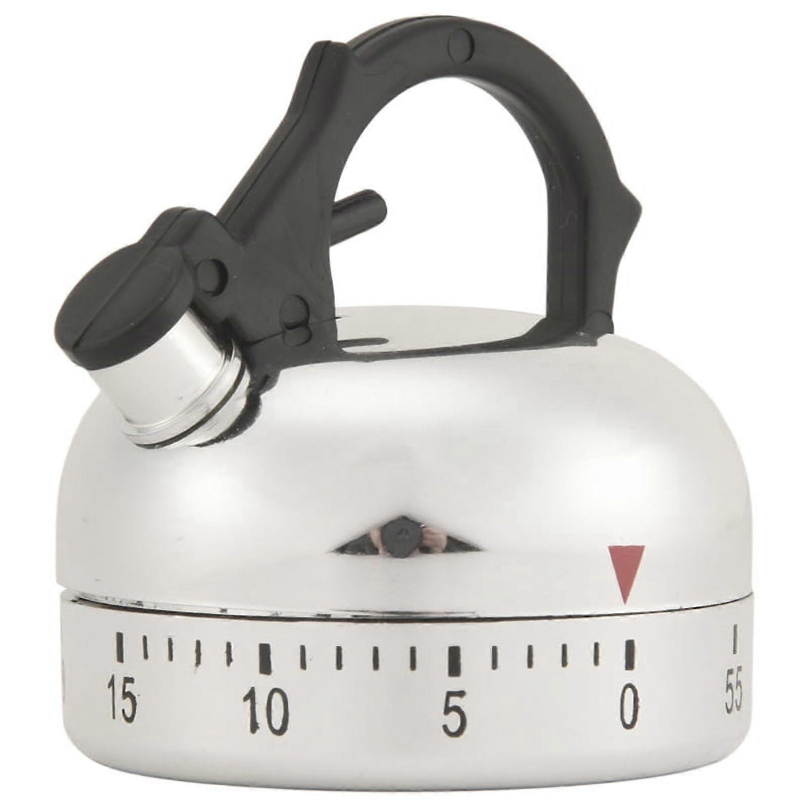 60 Minute Counting Teapot Shaped Kitchen Cooking Alarm Clock Timer Mechanical
