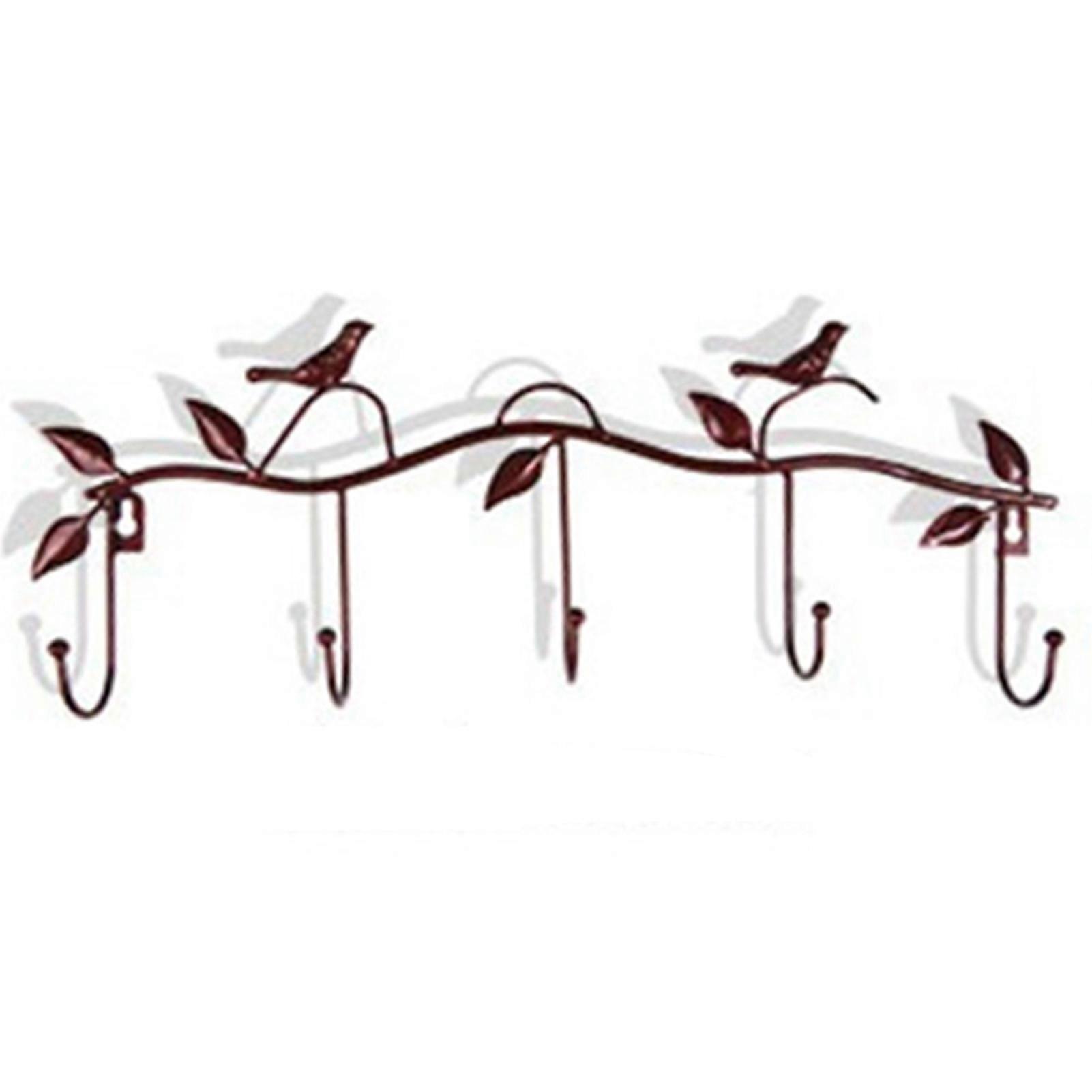 Door Coat Rack Convenient 5-Hook Layout for Mudrooms