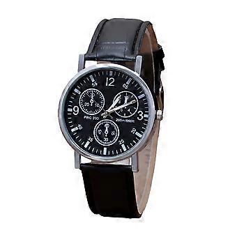DESIGNICE Men's Leather Quartz Watch,Quartz Wrist Watch Dial Leather Strap Watches,Men's Wrist Watches,Wrist Watches for Man