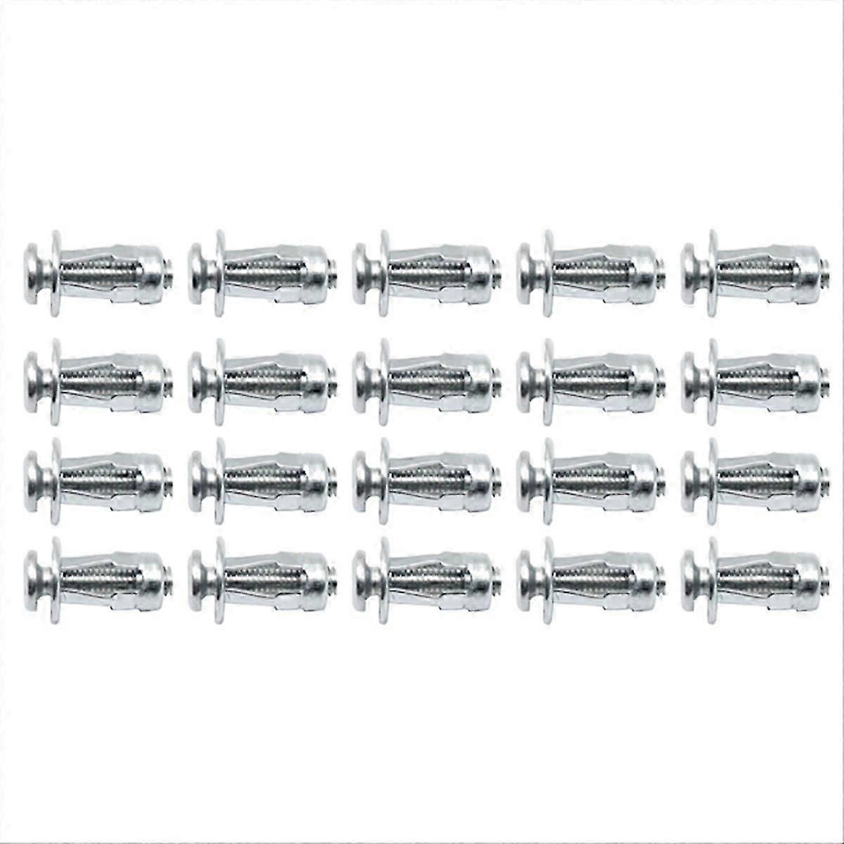 60PCS Jack Nut Expansion Rivets Nut Screw Bolt M5 M6 Kit