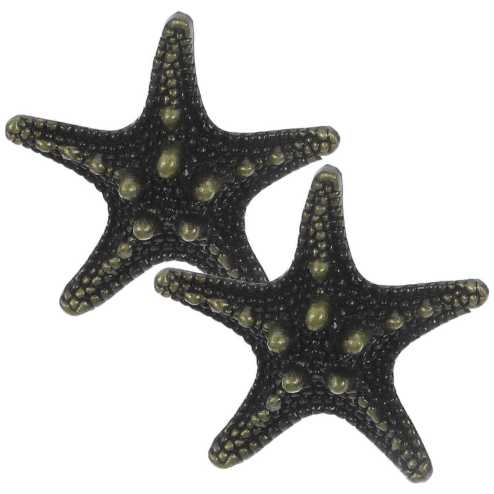 2pcs Sea Star Shaped Wardrobe Handle Knobs Handle Drawer Knobs Door Knobs