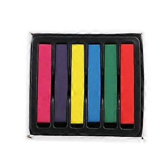 Hair Chalks Temporary Dye 6 Colors DIY Pastel Hair Chalks Kit