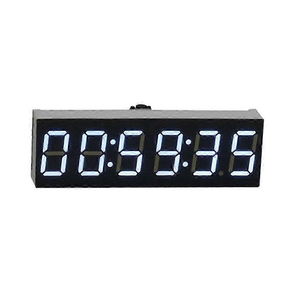 0.36 Inch 6-Bit Clock LED Digital Electronic Clock W Second Display Module Power Off Memory Brightness Adjustment -D