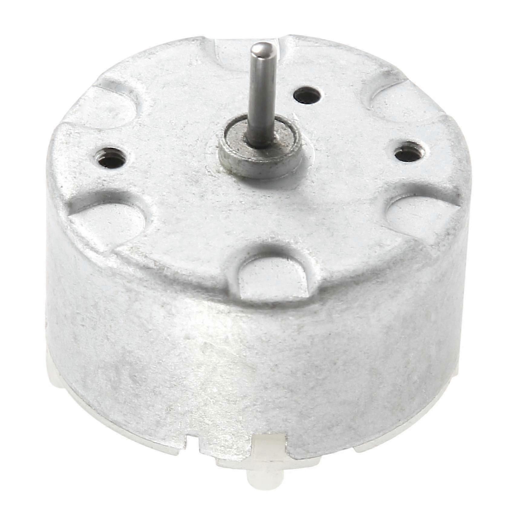 Small DC Motor 2700U/MIN 32mm Diameter compatible with Electronics RF-500 TB-12560 Silver