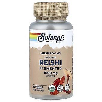 Solaray, Organiczne Fermentowane Grzyby Reishi, 60 Organicznych Kapsułek (500 mg na Kapsułkę)