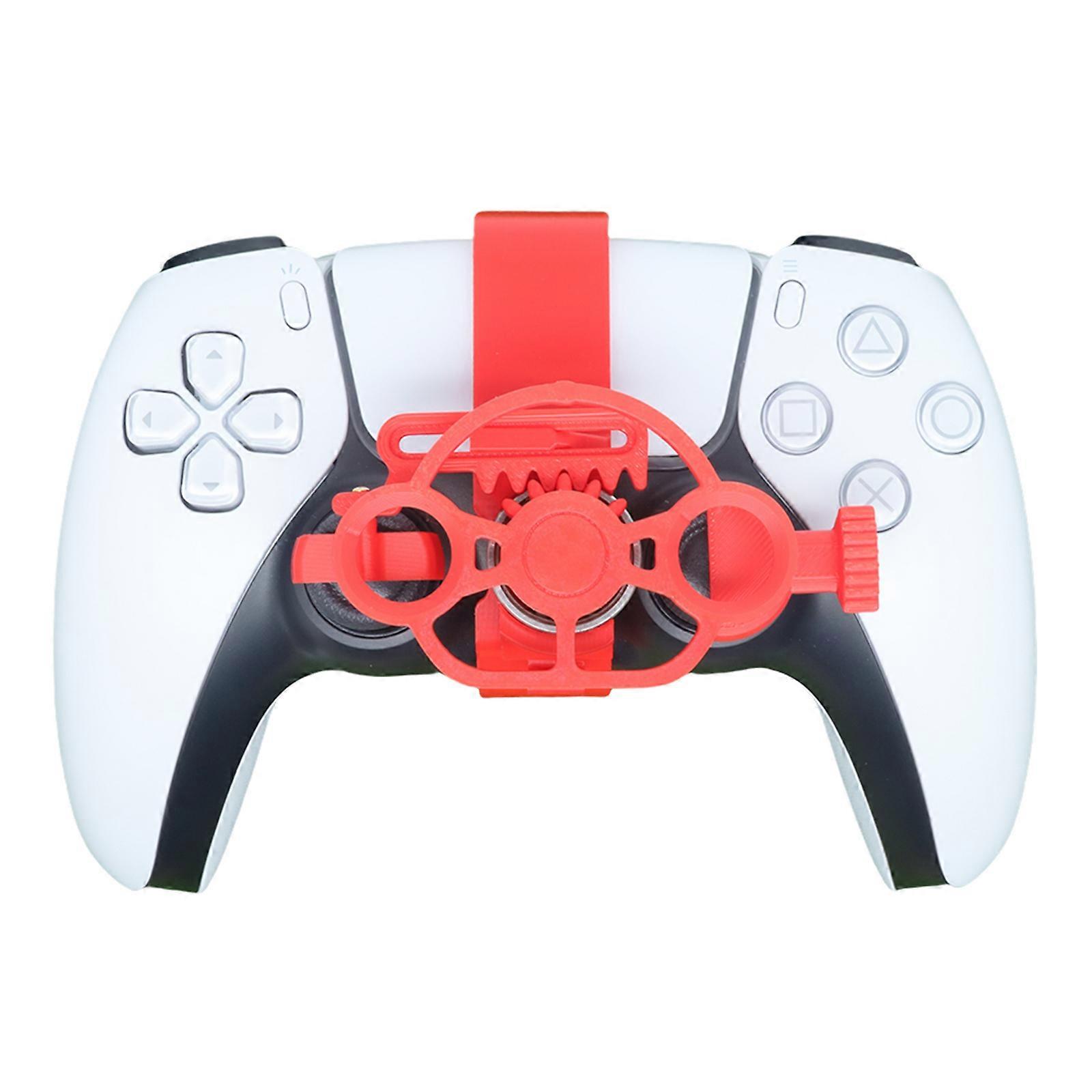 Red Mini Racing Steering Wheel for PS5 Controller Standard Edition