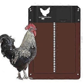 Automatische kippenhok deur batterij aangedreven licht sense controle anti-knijp elektrische pluimvee gate boerderij waterdichte pet flap timer