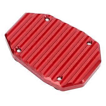 Motorcycle Side Stand Pad Extension, Kickstand Extender Plate, Aluminium Alloy, Anti-Slip, Red, Compatible with Ducati Multistrada V4 2021+