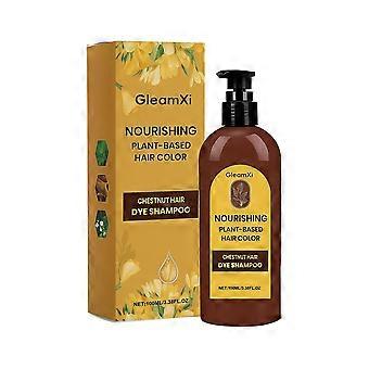 A tintura para cabelo Gleamxi Castanho possui uma fórmula suave para uma cor natural, nutre os fios e é prática para uso diário.