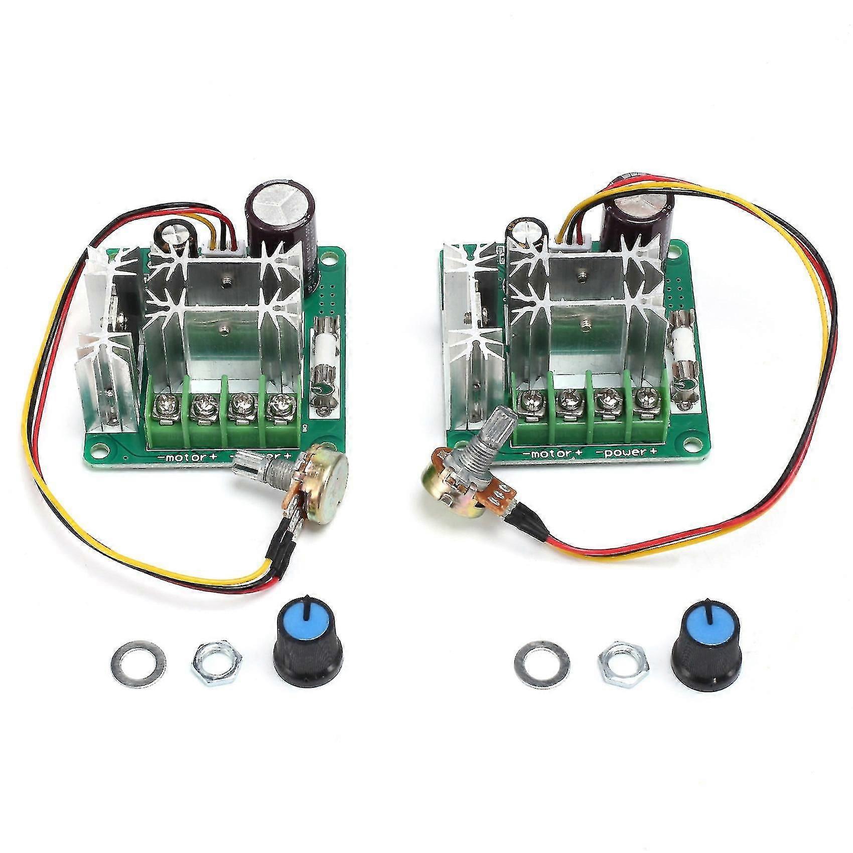 2pcs Dc 6v-90v Voltage Regulator Dc Motor Speed Controller 15a