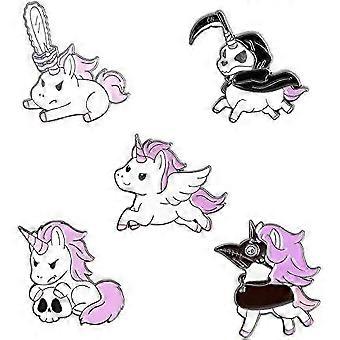 Broche en émail animal mignon Épingles Dessin animé Licorne Épingles Set Pin’s Accessoire pour sacs à dos Badges Chapeaux Sacs pour femmes Hommes Filles Enfants Cadeau Unique Unicor