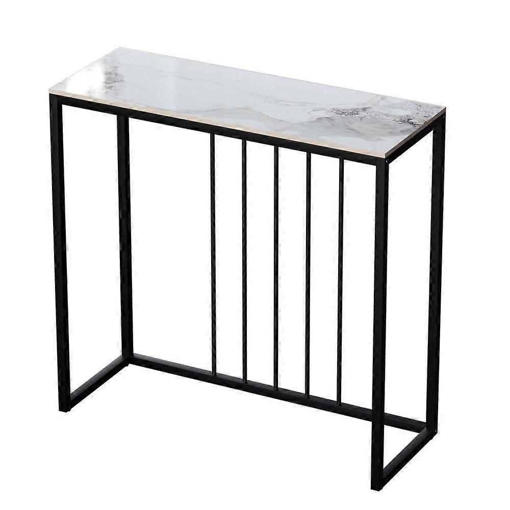 Simple Console Table Slim Behind Couch Sofa Side Table Marble Display Table