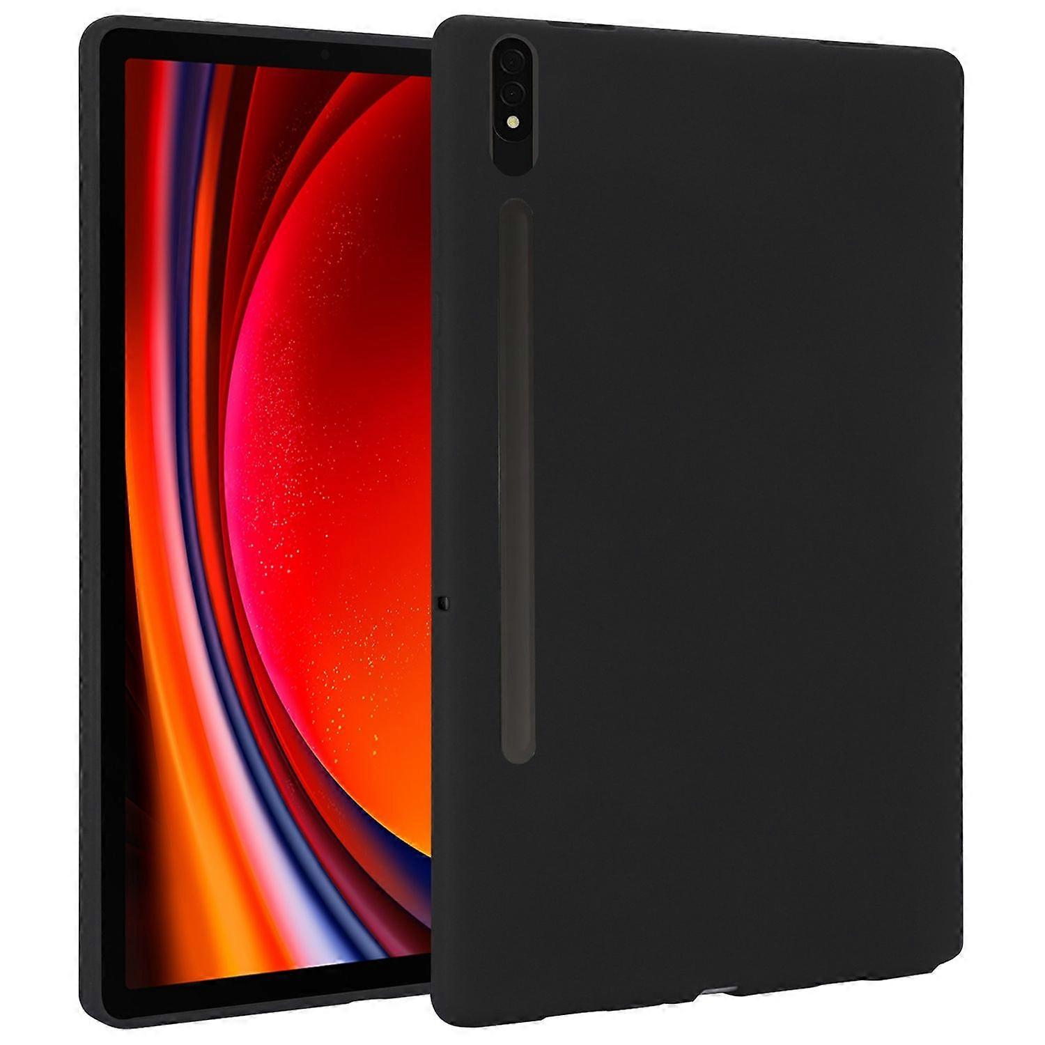 For Samsung Galaxy Tab S10 Plus / S9 Plus FE Plus / S8 Plus TPU Silicone Case Tablet Case Ultra Thin Cover Black