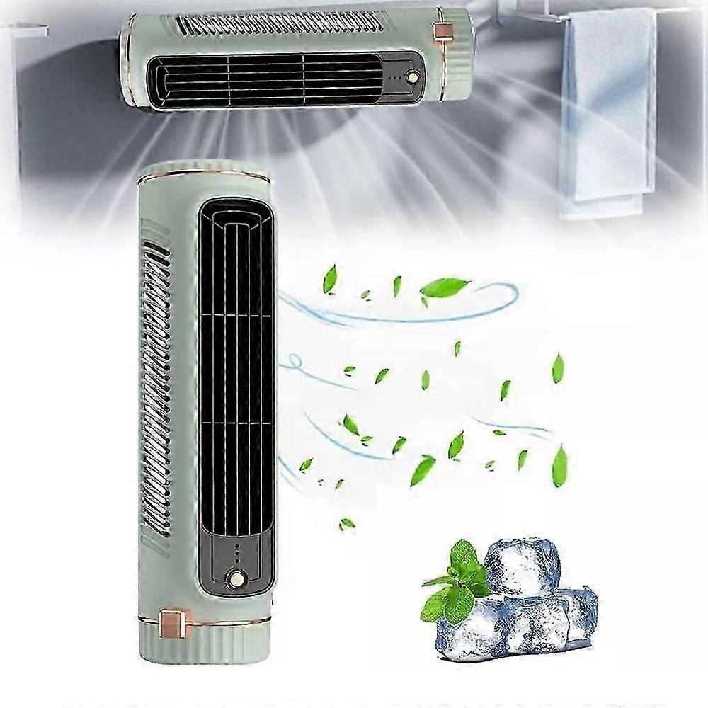 Mini ventilator, design silențios, reglare în trei viteze.