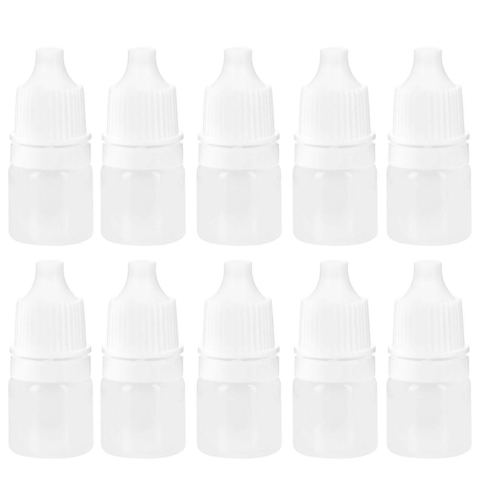 100PCS 2ml Empty Plastic Dropper Bottle Squeezable Refillable Bottle for Eye Drop Liquid