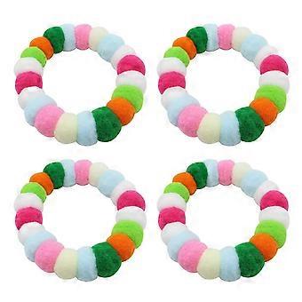 4lots Cuteness Pet Collar Randomly Colored Cats Collar Decorative Plush Collar for Everyday Use Multicolor