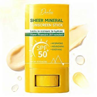 SPF50+ Pure Mineral UV Shield Sunscreen Stick, With Vitamin E, Light Sheer Finish, Suitable For Face & Body Outdoor Use