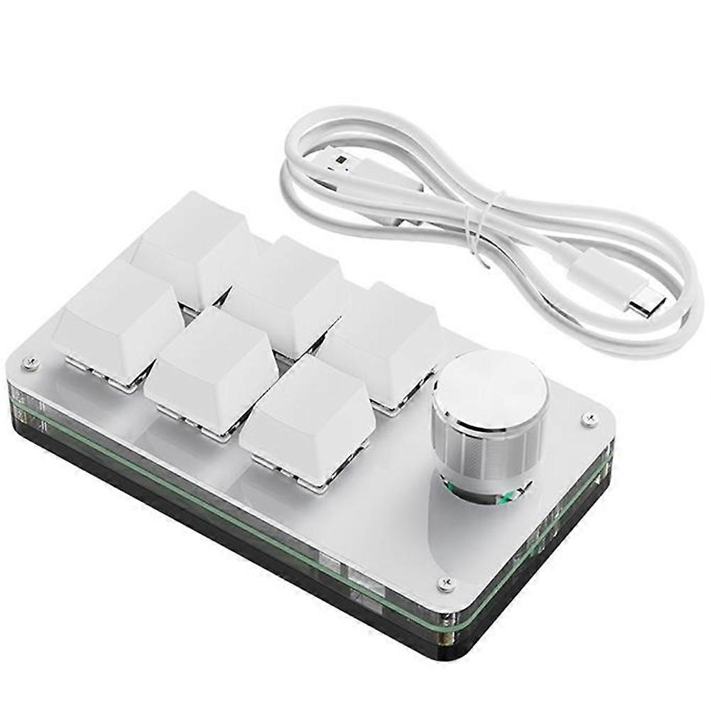 Programmable Macro Keyboard, 6 Key Mechanical Gaming Keypad, Custom Knob KeyPad, Wired Programmable Keypad