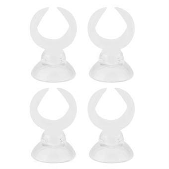 Aquarium Fish Tank Suction Cup Clips Airline Tube Holders Clamps(White Inner Dia 14.6mm)